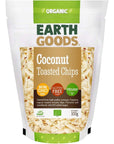 Earth Goods Organic Toasted Coconut Chips NON-GMO;Gluten-Free; Vegan - 100g