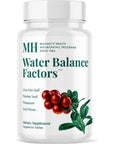 MICHAEL'S Health Naturopathic Programs Water Balance Factors - 120 Vegetarian Tablets - Helps Balance Fluid Levels - with Potassium & Vitamin B6 - Gluten Free, Kosher - 40 Servings