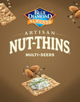 Blue Diamond Almonds Artisan Nut Thins Cracker Crisps MultiSeeds 425 Ounce Pack of 12