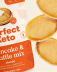 Perfect Keto Pancake Baking Mix & Waffle Mix - -Keto Friendly, Diabetic, Paleo, Gluten- Free Breakfast- No Sugar Added Sweet & Treats Protein, Keto Pancake | Fluffy Low Carb Pancakes