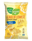 Real Food From The Ground Up Cauliflower Chips - 6 Pack Snack Bags (Salt & Vinegar, 6 Pack)