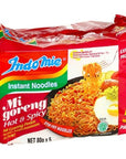 Indomie Instant Fried Noodles Hot  Spicy Flavour  Total 10 packs x 80g