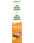 Sprout Organics, PB & Yayz Toddler Snack Bars, Peanut Butter & Banana, 5 Individual Bars 1.02 oz Each (6-boxes)