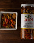 Holi Cannoli Poppys ChicagoStyle Hot Giardiniera  16 Ounces  Made in Chicago