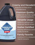 Dependable Food Chocolate Syrup  Bulk 1 Gallon Bottle  Rich Chocolatey Taste for Milk Coffee Ice Cream  Kosher Certified