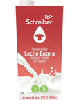 Schreiber Whole Milk Shelf Stable Milk Low Fat with Vitamin A  D 32 oz 6 Pack