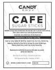 Candy Envy  18 ct Orange Cafe Sugar Sticks Rock Candy  Individually Wrapped  Orange Flavored