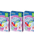 Wylers Light Singles To Go Powder Packets Water Drink Mix Raspberry Lemonade 24 Single Servings Pack of 3