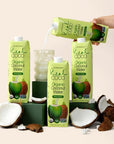 Real Coco Organic Pressed Coconut Water 6Pack 1L USDA Organic No Sugar Added Essential Electrolytes Plant Based NON GMO Dairy  Soy Free