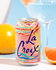 LaCroix Pamplemousse Grapefruit 12 oz Can Pack of 12 with By The Cup Coasters