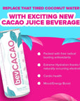 bevCacao Cacao Juice Drinks - All-Natural Healthy Energy - (4 pack)