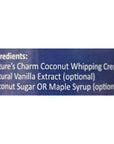 Natures Charm Premium Coconut Whipping Cream 2 Pack Total of 27floz