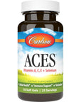 Carlson - ACES, Vitamins A, C, E + Selenium, Cellular Health & Immune Support, Antioxidant, 50 Softgels