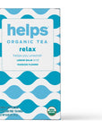 HELPS TEAS  Helps Relax Tea  Relaxing Organic herbal blend of Lemon Balm and Passionflower Fights Anxiety To Rest Better and Helps You Unwind  16 Tea Bags