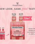 Fever Tree Sparkling Pink Grapefruit  Premium Mixer  Refreshing Beverage for Cocktails  Mocktails Naturally Sourced Ingredients No Artificial Sweeteners or Colors  200 ML Bottles  Pack of 24