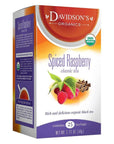 Davidsons Organics Spiced Raspberry 25count Tea Bags Pack of 6