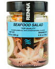 Renna Seafood Salad 1058 oz Fresh Packed in Italy  Italian Delicacy with Squid Octopus Cuttlefish Shrimp and Mussels in Sunflower Oil