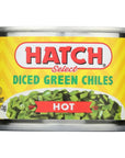 Hatch Hot Diced Green Chiles 4oz 12 pack