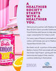 Swoon Pink Lemonade  Low Carb PaleoFriendly GlutenFree Keto Drink  Sugar Free Strawberry Lemonade Made with 100 Lemon Juice Concentrate  Sweetened by Monk Fruit 12 Fl oz Pack of 12