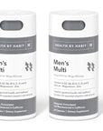 Health By Habit Mens Multi Supplement 2 Pack (120 Capsules) - 23 Essential Vitamins and Minerals, Supports General Health & Wellness, Non-GMO, Sugar Free (2 Pack)