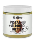 Nutrawbar, 100% Raw Pistachio + Almond Butter, Organic Superfood Spread 8oz