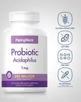 Piping Rock Probiotic Acidophilus Capsules  240 Count  1mg  250 Million CFU