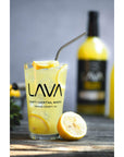 LAVA Premium Skinny Ginger Lemonade Vodka Cocktail Mix made with Sicilian Lemon Juice Candied Ginger Puree Skinny Ginger Lemonade Mixer 1 Bottle 338 Ounces