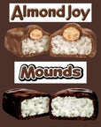 Hersheys Almond Joy  Mounds Assortment  Individually Wrapped Pieces  Bulk Party Pack of Milk Chocolate Almond Joy and Dark Chocolate Coconut Mounds  Chocolate Treats for Kids and Adults  Gluten Free Chocolate Candy  2 Pound Pack of 1