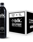 blk PH 8 Natural Mineral Alkaline Water Electrolyte Infused with Fulvic and Amino Acids Zero Sugar 1 Liter 12 Pack