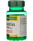 Nature's Bounty Biotin, Vitamin Supplement, Supports Metabolism for Cellular Energy and Healthy Hair, Skin, and Nails, 1000 mcg, 100 Tablets