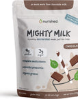 Nurished Mighty Chocolate Milk  Kids Daily Protein Powder Boosted with 2 Billion Probiotics and Organic Spinach Leaves  Natural Flavors Colors and Sweeteners  1530 Servings