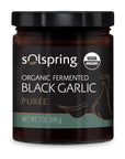 Solspring Organic Fermented Black Garlic Puree 1 Jar 7 oz Made in USA Certified USDA Organic Gluten Free Soy Free Dr Mercola