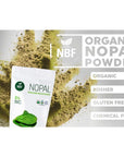 NBF Organic Nopal Cactus Powder 16 Oz 100 Pure Natural Prebiotic Fiber Prickly Pear Sugar Free Keto Diet Digestive Health GlutenFree from Local Deserts in Mexico