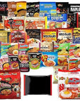 Assorted Ramen Variety Bundle Instant Noodle Box wFortune Cookie  Chopsticks  Nong Shim Nissin Samyang Mama Acecook KungFu Ottogi with Extra Mix Brands FriedDry 12 pack