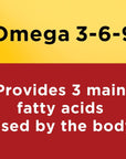 Nature Made Triple Omega 3 6 9, Fish Oil as Ethyl Esters and Plant-Based Oils, Healthy Heart Support, 150 Softgels, 50 Day Supply