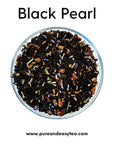 Pure And Easy Tea Black Pearl Flowery Orange Pekoe Dried Vanilla Bean Cocoa Lavender Buds Luxury Loose Leaf Blend Decadent  Smooth 100 Natural Caffeinated 100g35oz