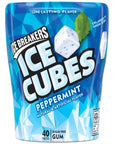 Sugar Free Ice Cubes Gum Wintergreen Spearmint Peppermint Black Cherry Cherry Limeade and Arctic Grape 240 Pieces  Bundled with Make Your Day Bag Clip