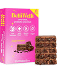 Belliwelli Soft Baked Probiotic Snack Bar  GlutenFree DairyFree Vegan  LowFODMAP  Fudge Brownie 8 Pack