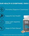 Pure for Men Stay Ready Fiber Supplement, 240 Vegan Capsules | Supports Daily Digestive Cleanliness and Regularity | Psyllium Husk, Aloe Vera, Chia Seeds, Flaxseeds | Proprietary Formula