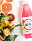 VIT HIT Naturally Sweetened LowCalorie Drink with Tea Juice Water and a Hit of Vitamins IMMUNITEA 169 Ounce Pack of 12