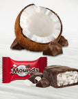 Mounds Snack Size Bars  Dark Chocolate and Coconut Candy  50 Individually Wrapped Pieces  Gluten Free Chocolate Bars  2Pound Bulk Pack