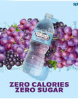 SPLASH Water Beverage with Natural Fruit Flavor Acai Grape Flavor Zero Sugar 169 Fl Oz  Pack of 12 2028 fl oz in total