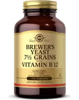 Solgar Brewer's Yeast 7 ½ Grains with Vitamin B12 - 250 Tablets, Pack of 2 - Non-GMO, Vegan, Dairy Free, Kosher - 82 Total Servings