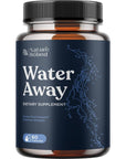 Water Away Supplement for Fast Bloating and Swelling Relief Pure Natural Diuretic Pills Reduce Water Retention Support Weight Loss Boost Energy Levels