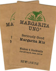 Margarita Uno Premium Margarita Mix Powder  2 Pack  Just Add Tequila Water and Ice  No Artificial Sweeteners Flavors Colors or Preservatives NonGMO  4 Drinks per Packet 8 Drinks Total