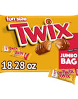 TWIX Fun Size Caramel Cookie Chocolate Candy Bars - 18.28 oz