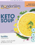 WonderSlim Keto Soup with C8 MCT Oil Tortilla Low Carb Low Fat Low Sugar 7ct