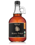 Mansfield Maple Certified Organic Pure Vermont Maple Syrup in Glass Bottles Grade A Amber Rich Liter