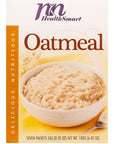 HealthSmart High Protein Oatmeal 14g Protein Low Calorie Low Carb Low Fat Sugar Free Instant Diet Oatmeal Mix KETO Friendly Ideal Protein Compatible 7 Count Box