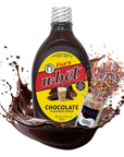 Foxs UBet Chocolate Syrup 2 Pack Bundled with Cosmos Candy Rainbow Sprinkles 114gr